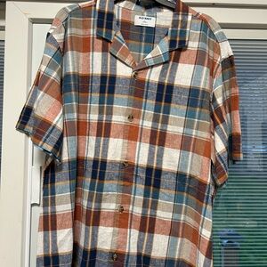 Men’s plaid short sleeve shirt  XXL